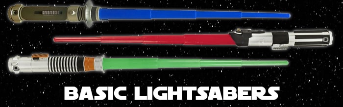 Star Wars Basic Lightsabers available at www.Jedi-Robe.com - The Star Wars Shop....